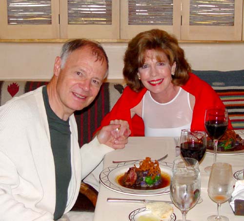 Joan and Ueli with a gourm� delight